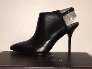 Vince Camuto Signature Vi Calven Black Leather Slingback Pumps In Box 8