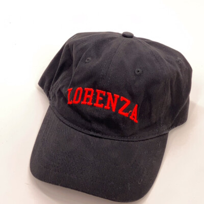 Lorenza Black Cotton Dad Cap Since 2008