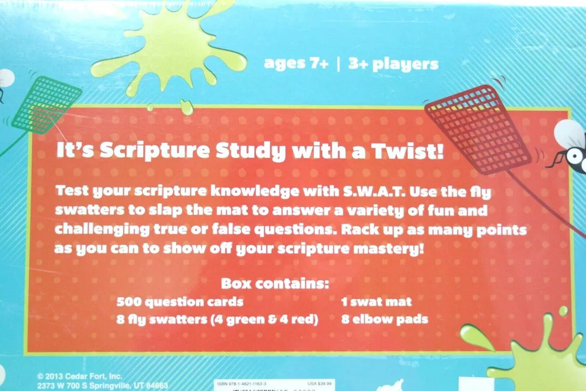 GAME - S.W.A.T. Scripture Study with a Twist - Book of Mormon - Ages 7+ /  3+ Players - 9781462111633 - Eborn Books