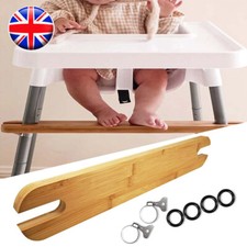 Highchair Footrest Adjustable Height 100% Solid Bamboo Easy Fit For IKEA Antilo
