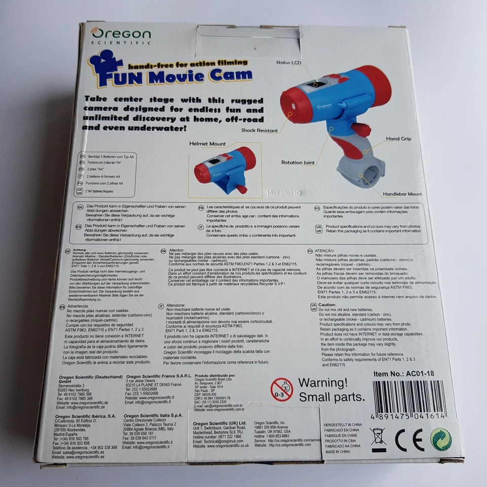 Oregon Scientific Fun Movie Cam Waterproof Kids Video Camera Camcorder Ray Gun - Image 3 of 4