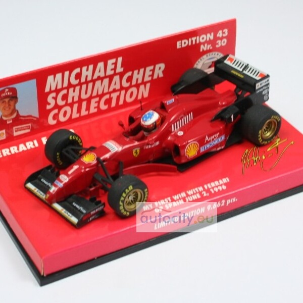 MINICHAMPS FERRARI F310 #30 MY FIRST WIN WITH FERRARI GP SPAIN