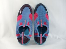 Speedo swim water shoes youth size L 4/5 - teal orange black