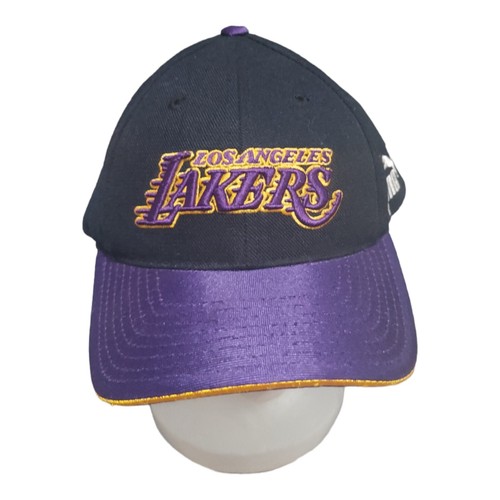 Los Angeles LAKERS NBA CAP HAT Adjustable Puma VINTAGE One Size EMBROIDERED - Picture 2 of 6
