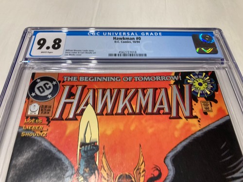 Hawkman 0 CGC 9,8 casi nuevo/m páginas blancas Zero Hour the Beginning of Tomorrow 1993 - Imagen 3 de 17