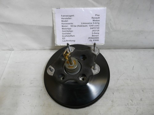 Renault Modus 5 Türig 55 Kw 1.2 Bremskraftverstärker 8200327669