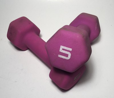 Fast Free Shipping!! CAP Hex Neoprene 5lb Pound Set of Two Dumbbell Weights New Fast Free Shipping!! CAP Hex Neoprene 5lb Pound Set of Two Dumbbell Weights New