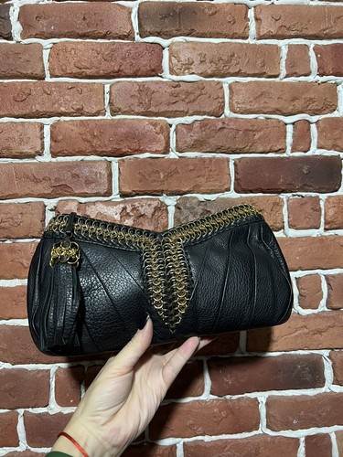 Lara Bohinc Women's Leather Clutch Black Excellent Condition - Picture 2 of 15
