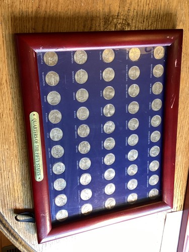 Quarters Of The Fifty States USA Framed 2 sets - Picture 4 of 15