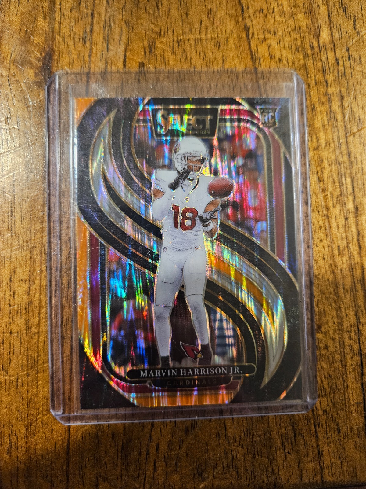 2024 Select Marvin Harrison Jr. Premier RC Black and Orange Prizm Shock #115