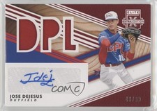 2020 Elite Extra Edition DPL Material Signatures Red 49/99 Jose Dejesus Auto w5b