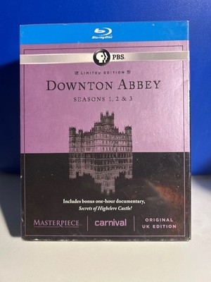 Downtown Abbey Season 1,2 & 3 (Blu-Ray Set)  ...  .NEW & FACTORY SEALED!