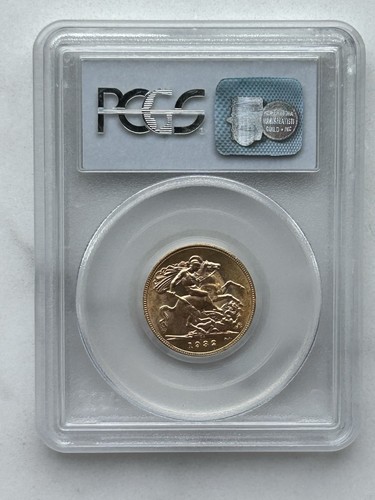 1932 SA George V Great Britain South Africa Pretoria Gold Sovereign NGC MS 63 BU - Picture 2 of 2