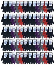 120 Pack of Yacht Smith Gloves, Bulk Thermal Winter Glove Assorted Color