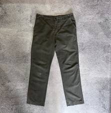 Prada Men’s Pants Vintage Cotton Silk Dark Gray Chino Made In Italy Size 50