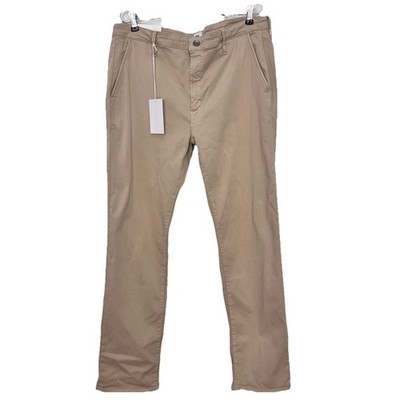 Edwin $168 Slim Otis Chinos Oister Beige Pants Mens Size 38 Waist X 32 L Skinny