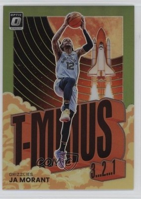 2021 Panini Donruss Optic T-Minus 3 2 1 Lime Green Prizm /149 Ja Morant #10 9on