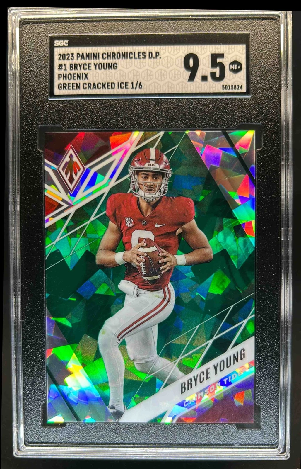 Bryce Young Panini Chronicles Draft Picks Phoenix #1 Cracked Ice