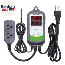 ITC-308 Digital Temperature Controller 2-Stage Outlet Thermostat Heating and Coo