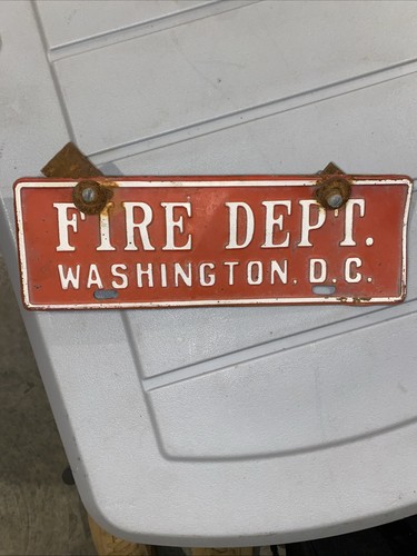 Washington D.C. Fire Dept. License Plate Topper