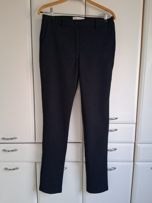 Damen Jaquard Hose Businesshose Dunkelblau/Schwarz von Judith Williams Gr. 38 S