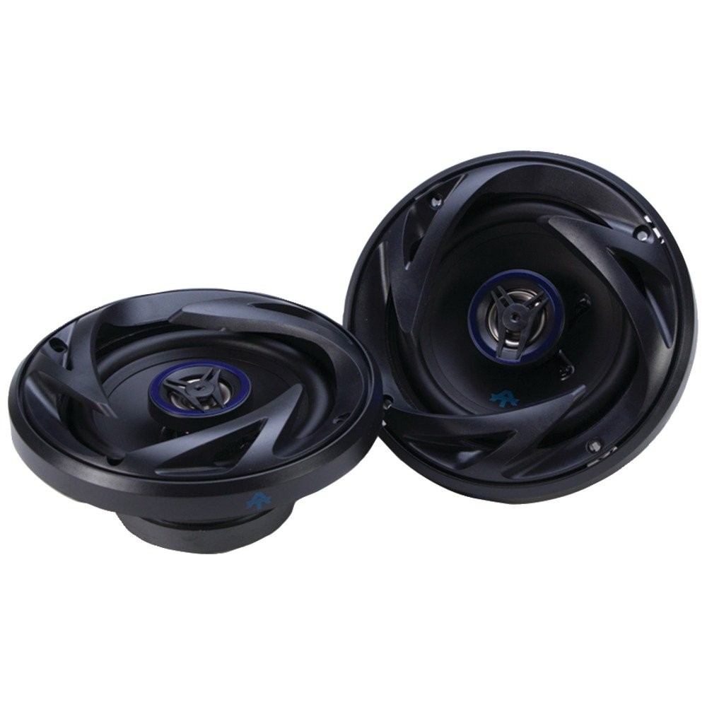 ATS525CX 5.25 Inch Coaxial Speakers (Black and Blue, Pair) - 250 Watt Max, 2 ...
