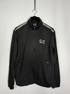 ARMANI 1/4 ZIP Top - Größe L - Schwarz - Top Zustand - Herren