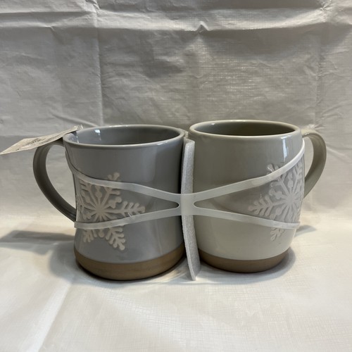 The Paper Store Etched Snowflake Cozy Coffee Mugs Merry Maker 17oz - Set Of 2 - Bild 3 von 6