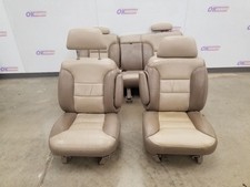 00 2000 Chevy Tahoe Limited Z71 First And Second Row Seat Set 2 Tone Neutral