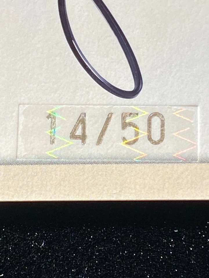 Fleer Autographics Lance Berkman Gold 2000 automático #14/50 Houston Astros raro SSP Foto 3 de 3