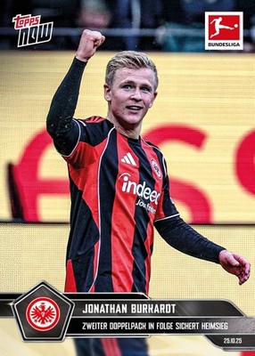 2025-26 Topps Now Bundesliga 051 Jonathan Burkardt 2ter Doppelpack Frankfurt