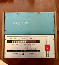 Vintage Elgam Match 12C Analog Rhythm Box – Rare 1970s Italian Drum Machine