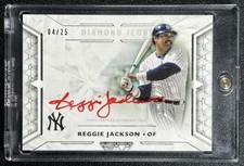 REGGIE JACKSON 2018 TOPPS DIAMOND ICONS #RIA-RJ RED INK AUTO 4/25 YANKEES