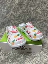 Oofos OOcloog Flamingo Recovery Shoes Clog Womens Size 9 Limited Slipper