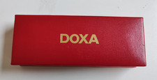 DOXA Scatola per orologio in plastica vuota rossa vintage Swiss Made scatola per orologio da polso