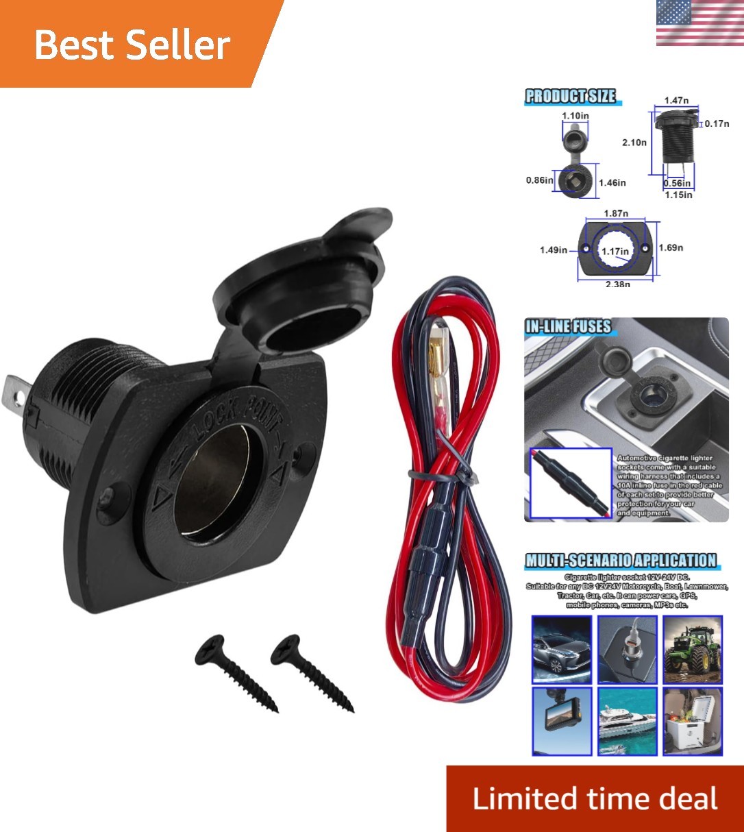 Socket Outlet Charger Power Adapter Plug