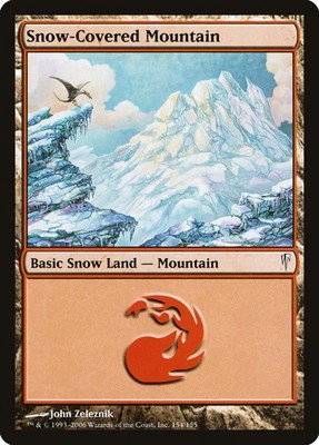 MTG Snow-Covered Mountain [Coldsnap] Lightly Played Magic