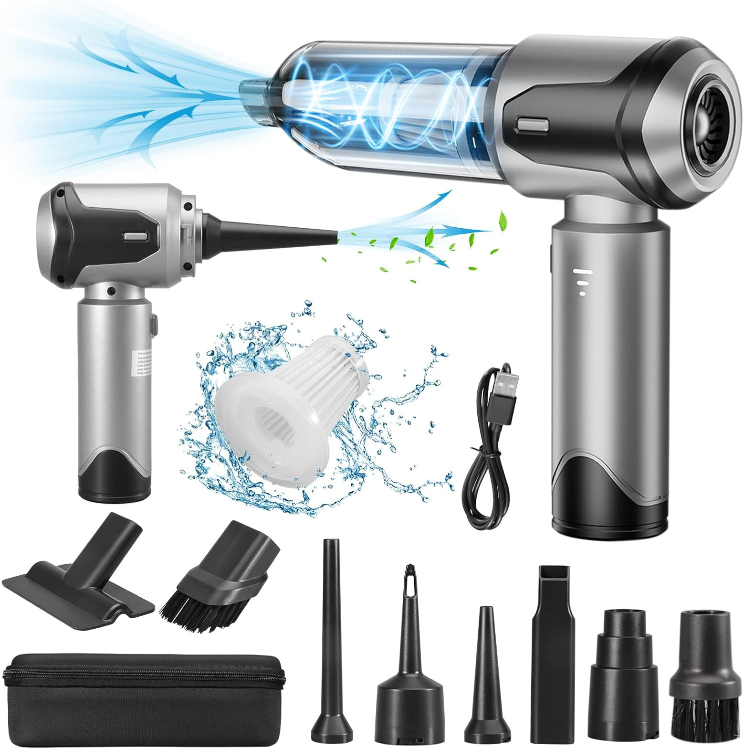 Aspirapolvere Portatile Brushless 22000Pa: Design e Potenza Pure
