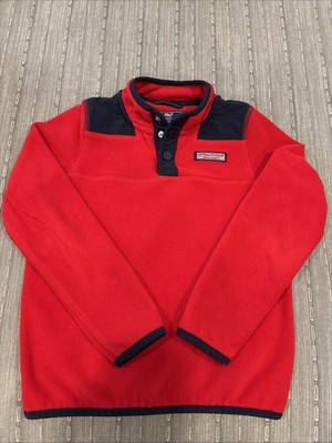 Vineyard Vines Kids Unisex Fleece Performance Shep Shirt Size 6