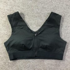 Tommie Copper Sport Bra Womens XL Shoulder Support Zip Front Activewear Gym