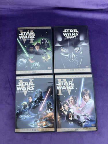 STAR WARS TRILOGY Episodes IV V VI 2004 FULL SCREEN 4-Disc DVD Set - 第 6/9 張圖片