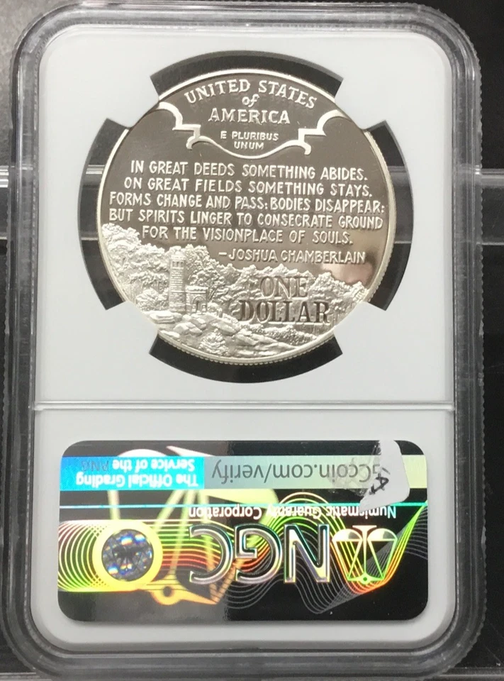 1995-S CIVIL WAR $1 Commemorative Silver Dollar PF69 ULTRA CAMEO NGC - Image 3 of 4