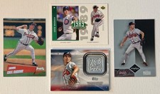 (4) Greg Maddux HOF NUMBERED SP LOT 2004 Leaf Limited /749 Topps LOGO PATCH 