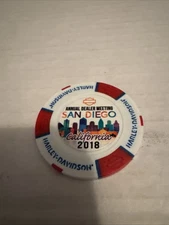 Harley-Davidson Poker Chip 2018 ADM Red/White and Blue