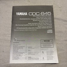 Yamaha CDC-645 Service Owner s Natural Sound ...