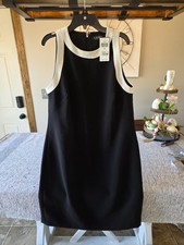 Lauren Ralph Lauren Women's Black & White Spring Sleeveless Dress. Size 6 Nwt