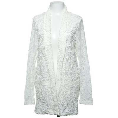 Amisu, Strickjacke, Damen, Größe: 40, Weiß, Polyamid/Polyester/Viskose #dLU