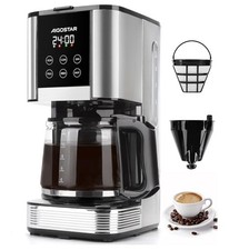 Aigostar Filter Coffee Machine with LED Touch Screen, 1.5L Programmable...