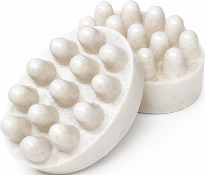 #ad Oval Massage Bar Soap with Nubs White Unisex Regular Size Body amp; Hands $10.00