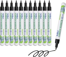 Garden Markers, 0.8 mm Writing Width, Black, 12 Pack EK-780